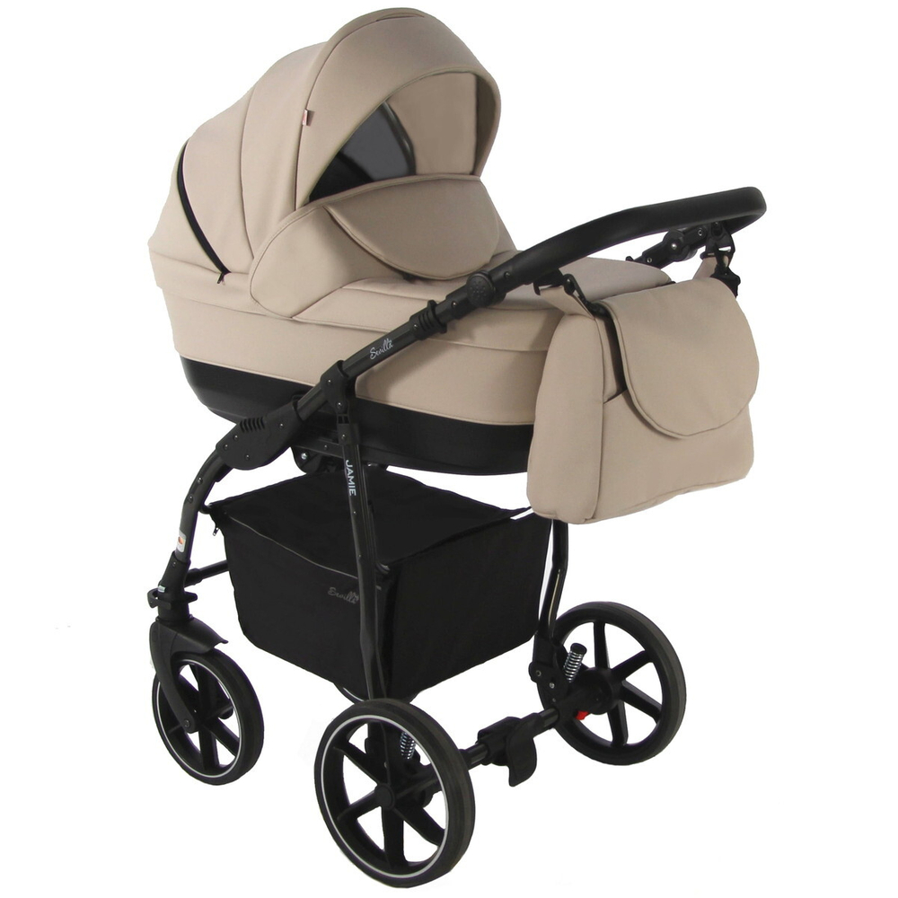 Детская коляска 3 в 1 Sevillababy Jamie латте экокожа