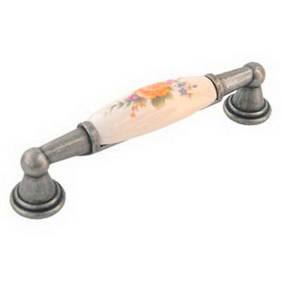 Ручка мебельная скобка ОФК-742-96 С506 (ст.бронза+белый 01) /50