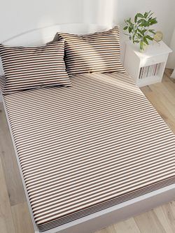 Постельное белье Сказка "Анна" евро наволочки 50х70 2шт Простынь на резинке 180х200 см Пододеяльник 200х215 см