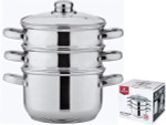 Кастрюля-пароварка 3-х ярусная 2,5л 4 предмета, индукция