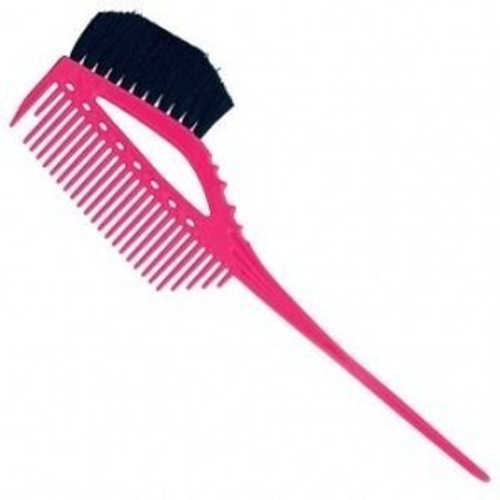 Y.S.Park Кисть-расческа с хвостиком для окрашивания YS-640, розовая