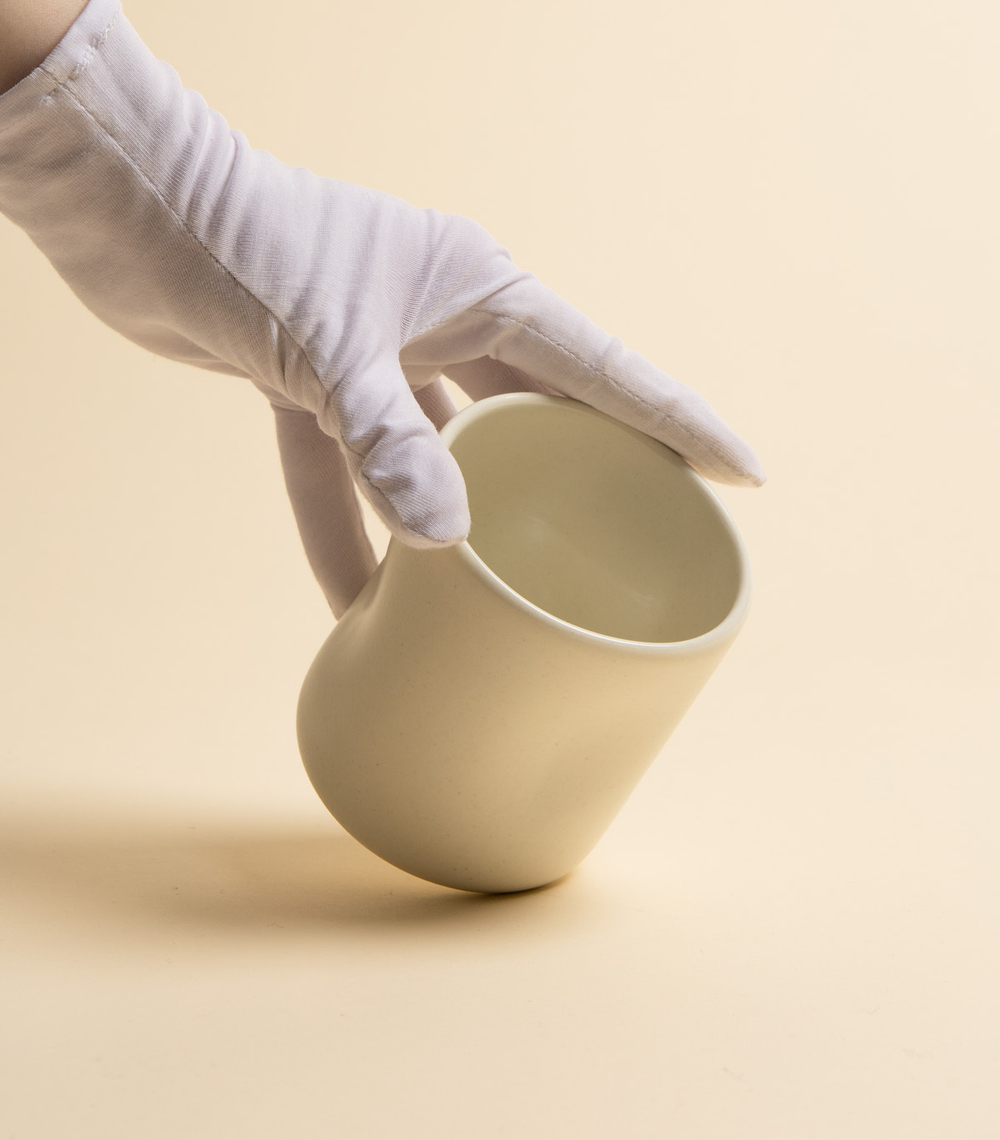 Стакан – Мятый, белый | SALOEV