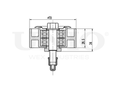 Ролик направляющий приводного ремня UNIO TNS-10237