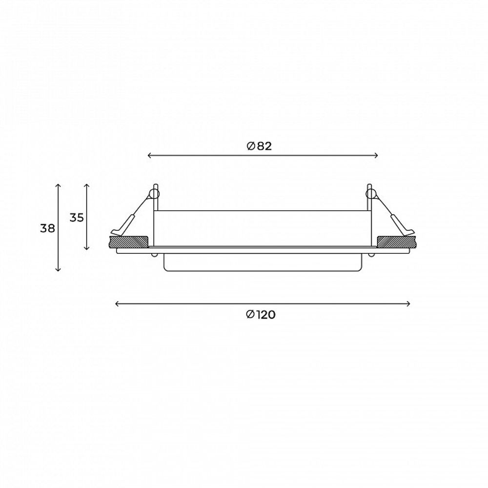 Встраиваемый светильник Hesby Lighting Aurora HSBL_0132