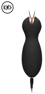 Черные вагинальные шарики Purity с пультом ДУ (Цвет: черный)