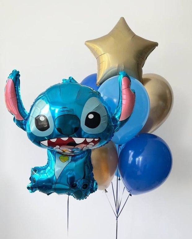 "Стич и подарки" (набор из 8 шаров) №2206