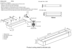 Бра Crystal Lux KANTO AP20W LED BL