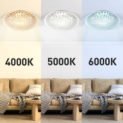 Светильник потолочный светодиодный ЭРА SPB-6-70-RC Vandam с ДУ 70Вт 3400-5500К