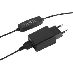 Настольный светильник для растений ЭРА FITO-40W-АLED-Ra-USB полного спектра 40 Вт черный | Интерьерные фито светильники