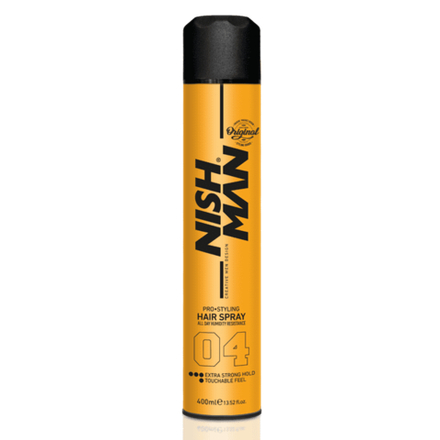 NISHMAN HAIR STYLING SPRAY ULTRA HOLD 04 - Лак для волос 400 МЛ