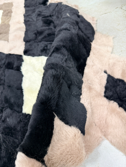 Покрывало меховое ковер из шкуры овчины