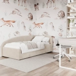 Кровать Элис 90х200 Слоновая кость Правый Угол