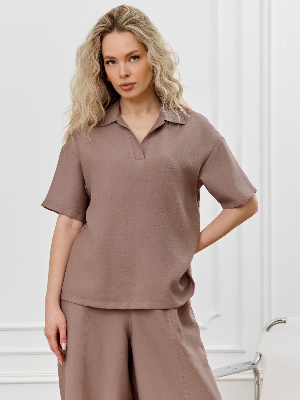 Блузка женская Ясмина-1 Виотекс КАКАО