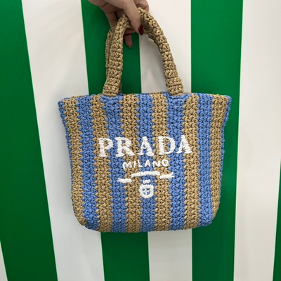 Prada Small Crochet Tote 24 cm