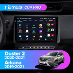 Teyes CC4 Pro 10,2" для Renault Duster, Arkana 2020-2021