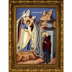 Чудо Архистратига Михаила в Хонех. Икона на холсте