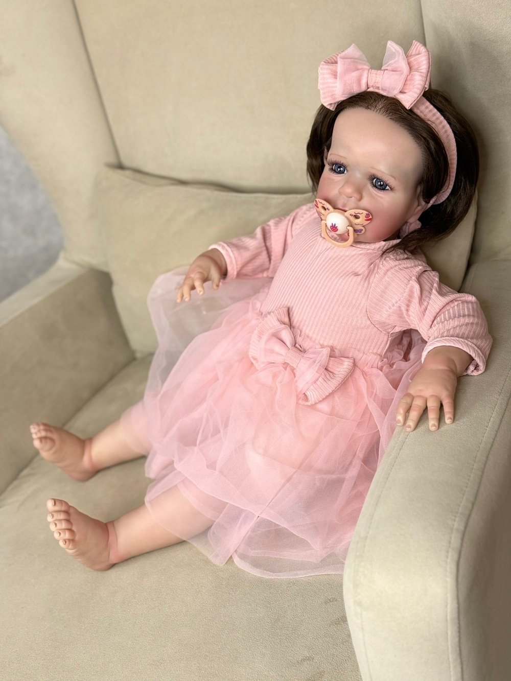 Кукла Реборн мягконабивная 60см (FA-602)