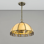 Citilux Шербург-2 CL440231 Люстра витражная подвесная Бронза