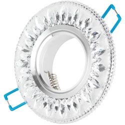 DK LD9 SL/WH Светильник ЭРА декор cо светодиодной подсветкой MR16, прозрачный | Встраиваемые LED светильники