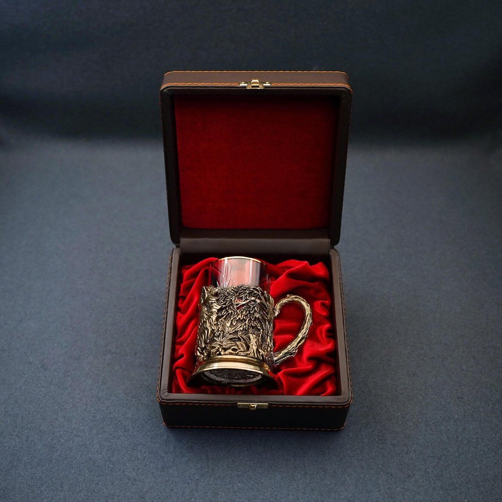 Подстаканник подарочный «Волк»