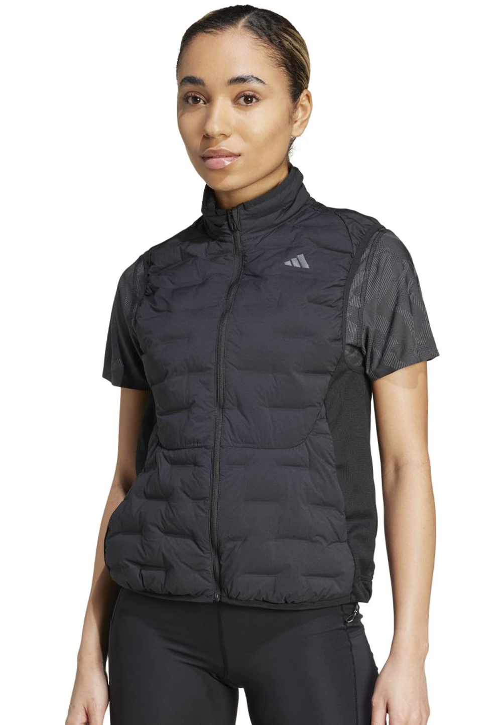 Женская теннисная жилетка Adidas Adizero Running Padded - black