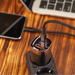 Сетевое зарядное устройство GoGadget CityPump 33W 1хUSB-C 1xUSB-A LCD (CH004)