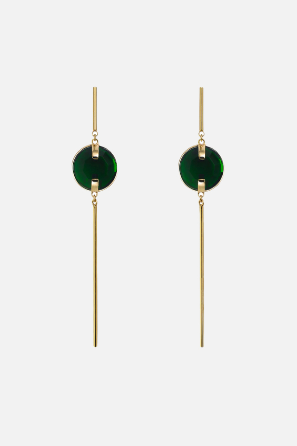 Серьги декорированные кристаллами