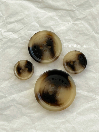 Пуговицы На Прокол БАРБ матовые светло-коричневые