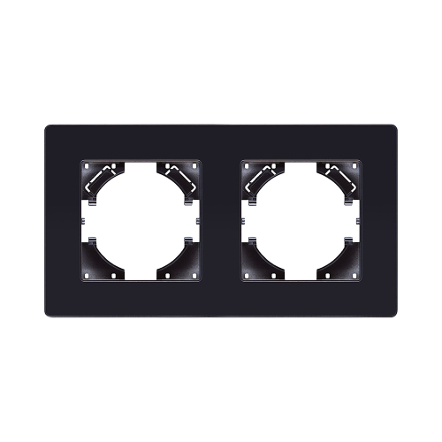 Рамка 2-постовая, черный Kollinger Eleganz Acryl EA2BK