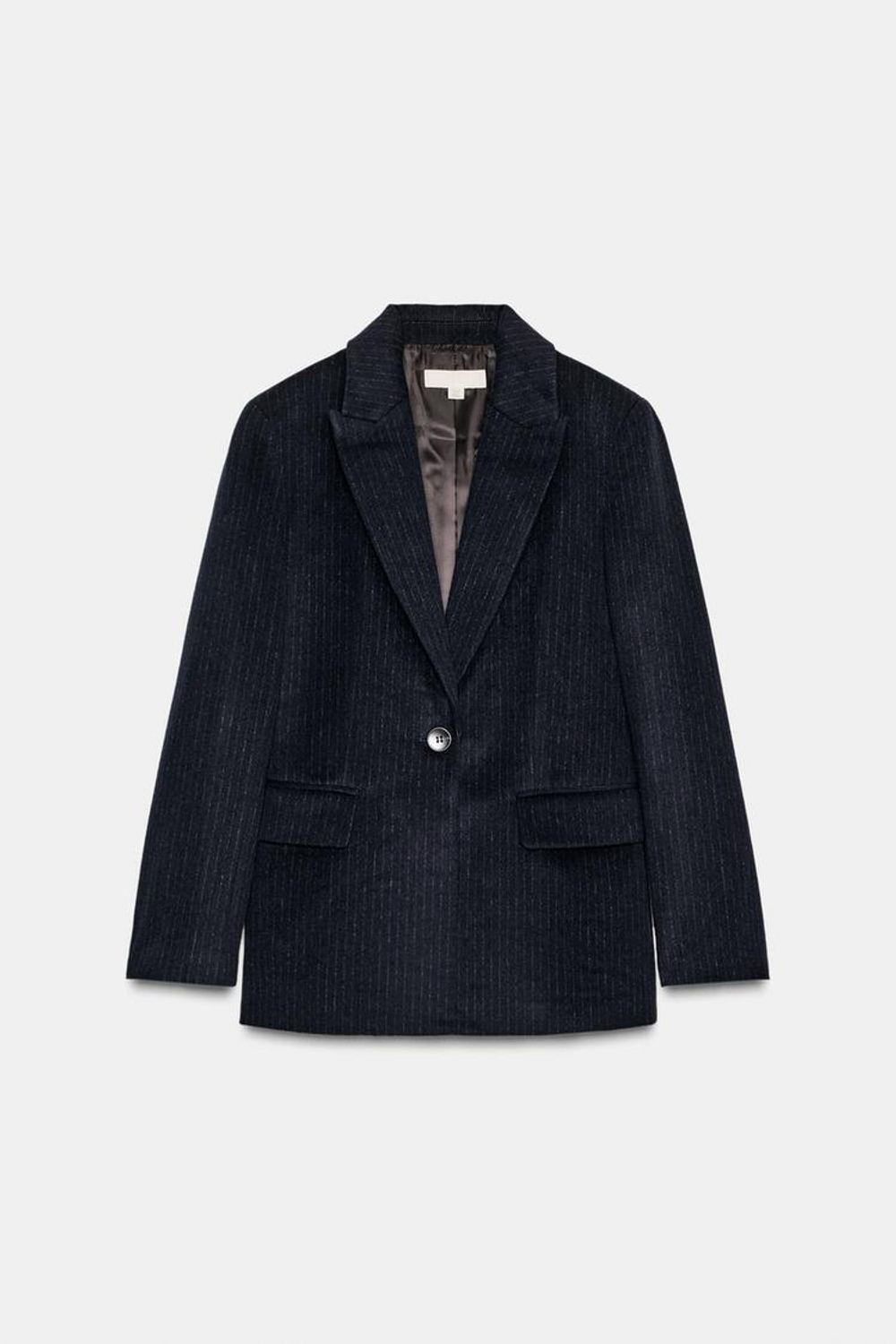 ZARA БЛЕЙЗЕР ИЗ ШЕРСТИ В ТОНКУЮ ПОЛОСКУ, ПОЛОСКИ