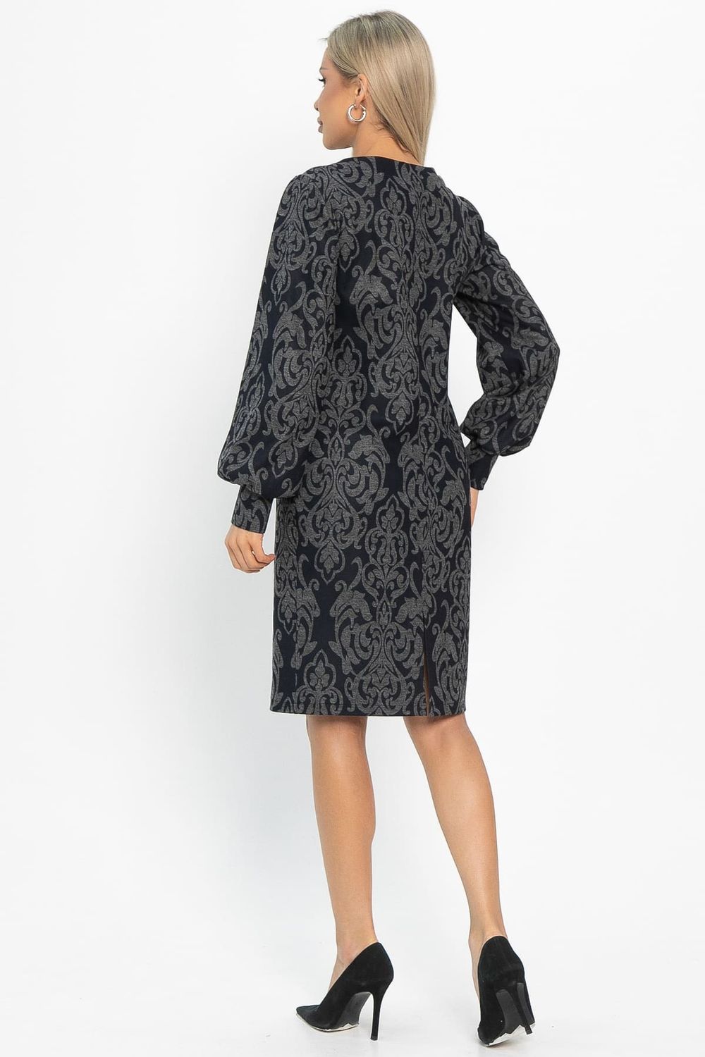 Платье Шарли (серо-синее) П14862-18М LT Collection