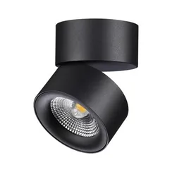 358781 OVER NT21 364 черный Светильник накладной светодиодный IP20 LED 25W 4000K 2200Лм 100-265V GRODA