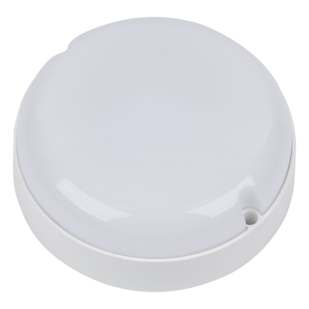 ULW-Q243 12W-6500К-NL SENSOR IP65 WHITE Светильник светодиодный влагозащищенный. с датчиком освещенности и движения. Дежурный-основной режимы. Круг. Дневной свет6500K. Диаметр 135мм. Белый. ТМ Volpe