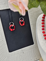 Колье ручной работы из натурального коралла и жемчуга "Фаберже"