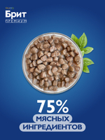 Пауч БРИТ ПРЕМИУМ для котят цыпленок в соусе 85 г