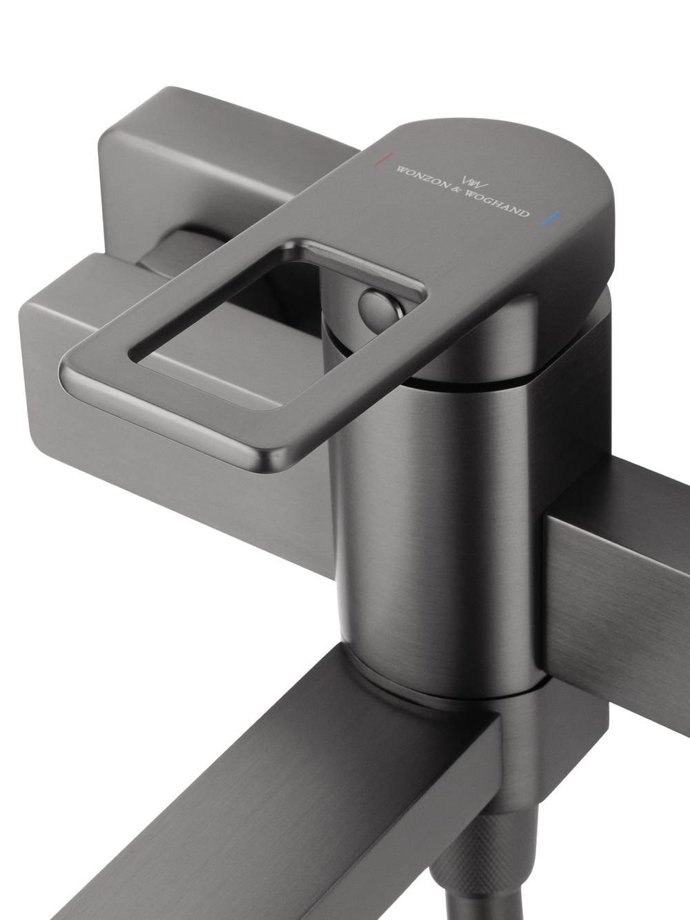 Смеситель для ванны с душем WONZON & WOGHAND FRAME, Темный графит (WW-88639010-BGM)