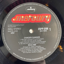 Винтажная виниловая пластинка LP The Max Him Danger Danger (Japan 1986) (Obi)