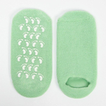 Зеленые SPA-носочки на основе натуральных масел «Питание и увлажнение» (Цвет: зеленый)