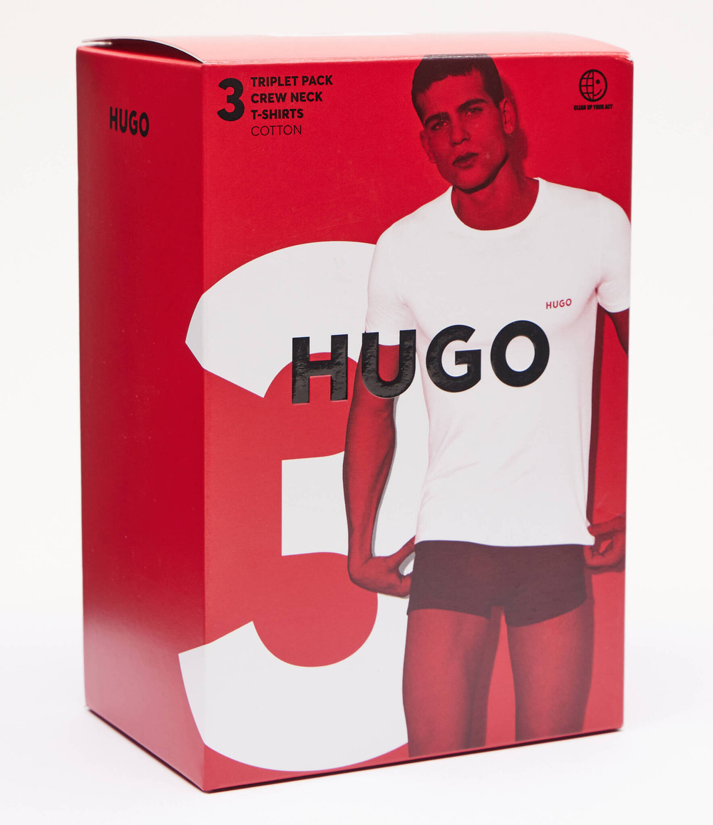Футболка 3шт. Hugo Bodywear - черный(50480088)