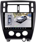 Магнитола для Hyundai Tucson 1 2004-2009 - FarCar BX3037M-360 монитор 10.36" 2K QLED на Android 13, 6Гб+128Гб, CarPlay, 4G SIM-слот, 4 камеры в комплекте