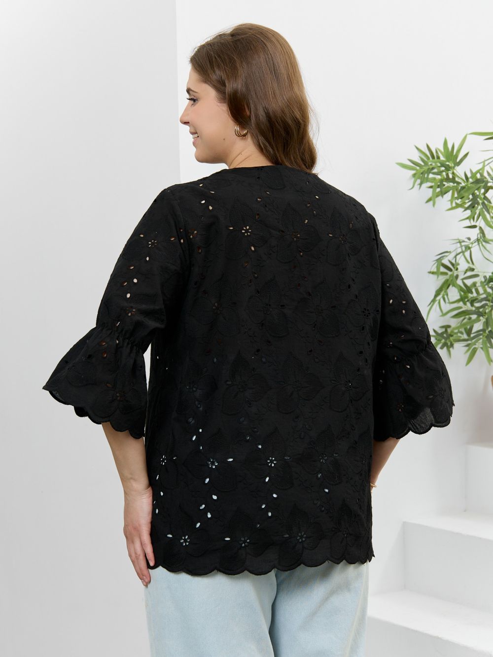 Блузка Милица-1 Виотекс ЧЕРНЫЙ-3