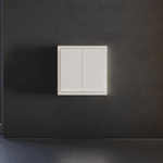 Клавиши для выключателя/переключателя двухклавишного с подсветкой, S70 (хлопок)