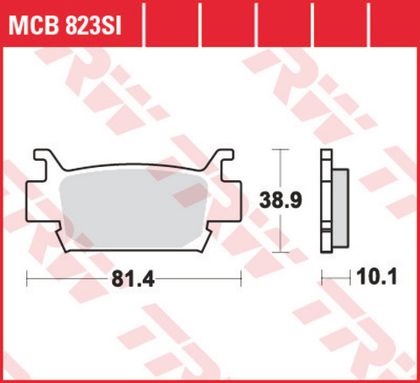 Колодки тормозные дисковые TRW MCB823SI