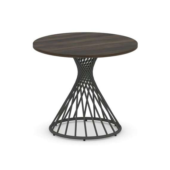 Oak Стол переговорный круглый D=900мм PR.C.SPRG-001.D Дуб Мали/Металл Антрацит 900*900*750