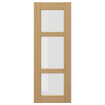 Стеклянная дверь - IKEA FORSBACKA/ФОРСБАКА ИКЕА, 80х30 см, светло-коричневый