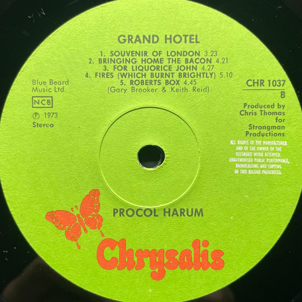 Procol Harum ‎– Grand Hotel (Скандинавия 1973г.)