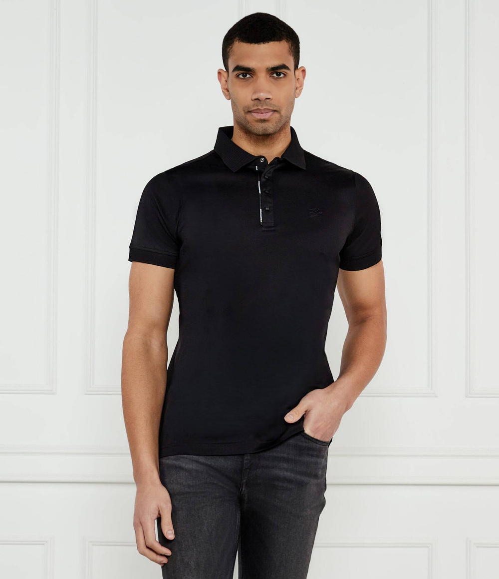 Поло PRESS BUTTON Karl Lagerfeld - черный(745007 552200)