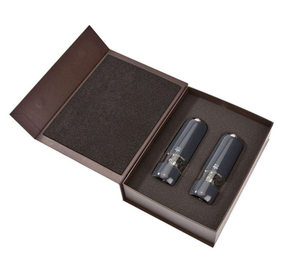 Набор мельниц для перца и соли электрический 17 см Peugeot Alaska черный Франция упаковка