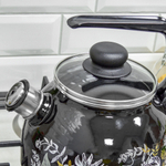 Чайник 3л со свистком "Magia" черный