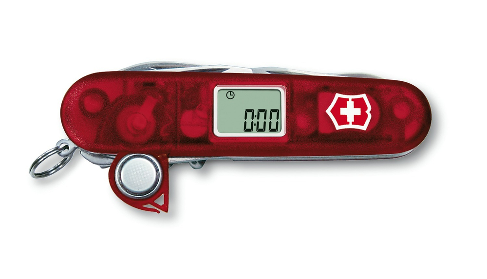 Нож Victorinox Voyager полупрозрачный красный, 1.3705.AVT